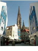 Bild 10 - Altes und neues Mulhouse mit der Kirche St. Stephan.